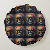 Schedelkleurig hoofd rond kussen (Achterkant)