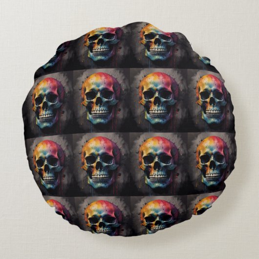 Schedelkleurig hoofd rond kussen (Achterkant)