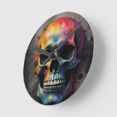 Schedelkleurig hoofd ronde klok (Hoek)