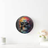 Schedelkleurig hoofd ronde klok (Huis)