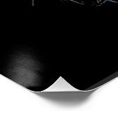 Schedelkop met meerkleurige verfspatten perfect poster (Hoek)