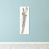 schedelmes canvas afdruk (Insitu (Houten vloer))