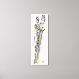 schedelmes canvas afdruk