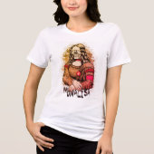 schedelmonalisa Tri-Blend shirt (Voorkant)