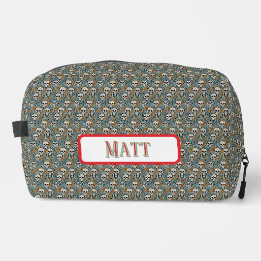Schedelmotief Dopp-tas Toilettasje (Voorkant)