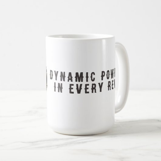 Schedelmotief in een monochroom palet koffiemok (Voorkant rechts)