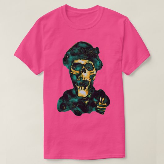 schedelneongloed in het donker 4 t-shirt (Design voorkant)