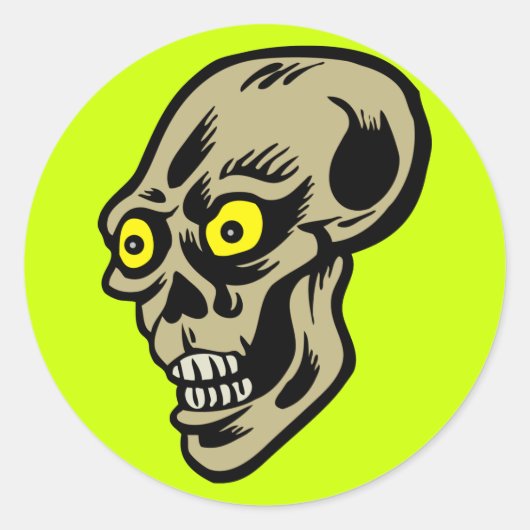 schedelogen ronde sticker (Voorkant)