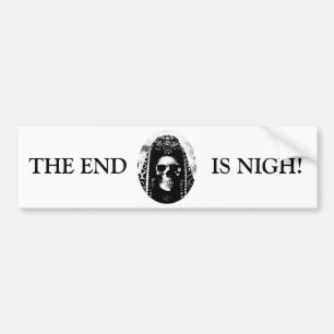 Schedelontwerp van de Grim Reaper Bumpersticker