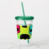 Schedelpatroon Acrylbeker Acryl Drinkbeker (Links)