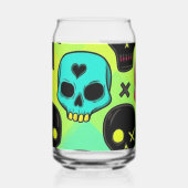 Schedelpatroon Blikvorm Glas (Achterkant)