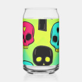 Schedelpatroon Blikvorm Glas (Links)