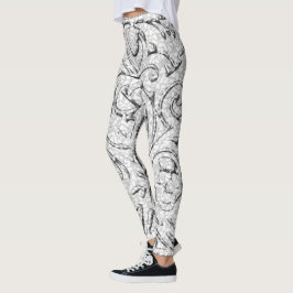 Schedelpatroon Halloween Leggings
