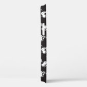 Schedelpatroon met wapens: donkere achtergrond. Case-Mate iPhone case (Achterkant / Rechts)