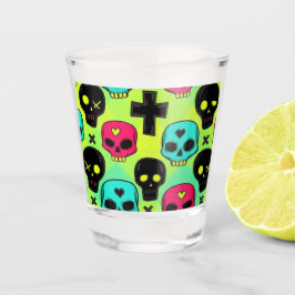 Schedelpatroon shotglas shot glas