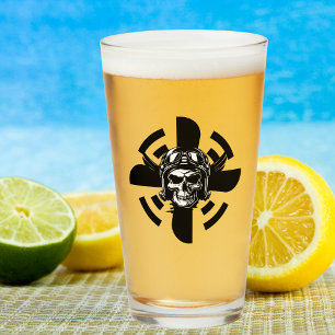 Schedelpiloot & propeller, Cool Aviation Glas