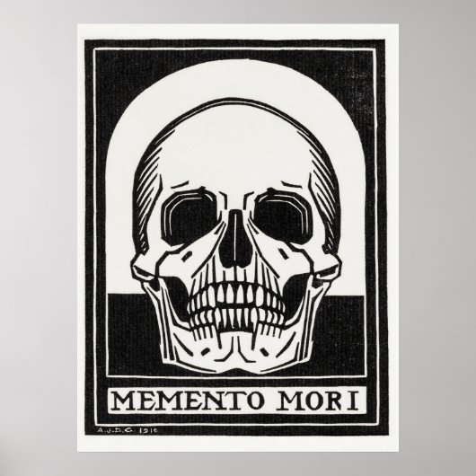 Schedelposter Poster (Voorkant)