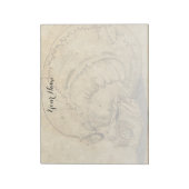  schedelprofiel met letters notitieblok (Linkerzijde)