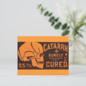  schedelreclame briefkaart (Staand voorkant)