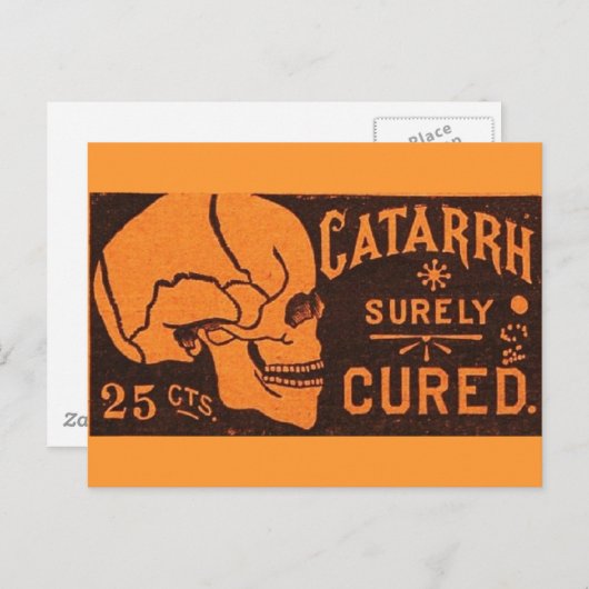 schedelreclame briefkaart (Voorkant / Achterkant)