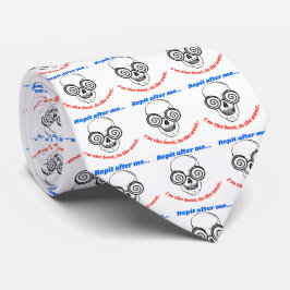 schedelreet achter me stropdas