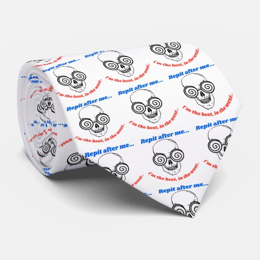 schedelreet achter me stropdas (Opgerold)