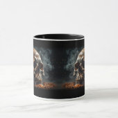 Schedelrook Halloween Mok (Midden)