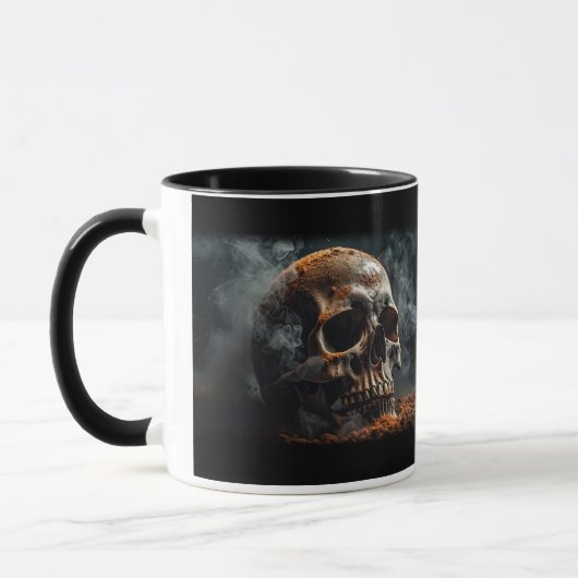 Schedelrook Halloween Mok (Links)