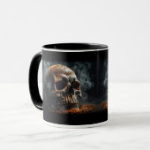 Schedelrook Halloween Mok (Voorkant links)