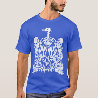 Schedels aaseter roofvogel cadeau gier retro t-shirt