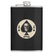 Schedels & Ace of Spades kolf Heupfles (Voorkant)