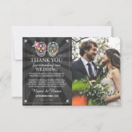 Schedels Bedankt Fotokaart Gotische Halloween Kaart