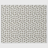 Schedels - Bone White Wrapping Paper Cadeaupapier (Vlak)