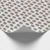 Schedels - Bone White Wrapping Paper Cadeaupapier (Hoek)