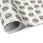 Schedels - Bone White Wrapping Paper Cadeaupapier (Rol Hoek)