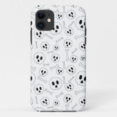 Schedels & Botten Halloween Patroon Case-Mate iPhone Case (Achterkant)