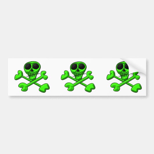 schedels bumpersticker (Voorkant)