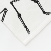 Schedels dansen fleece deken (Hoek)