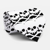 Schedels decoratief patroon stropdas (Opgerold)