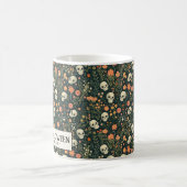 Schedels en Bloemen Groene Halloween Koffiemok (Center)