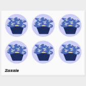 Schedels en cupcakes Sticker (Vel)