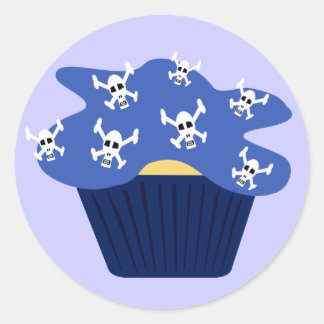 Schedels en cupcakes Sticker