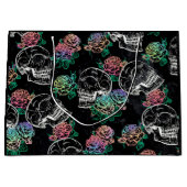 Schedels en donkere Rozen | Funky Glam Ombre Grung Groot Cadeauzakje (Voorkant)