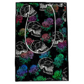 Schedels en donkere Rozen | Funky Glam Ombre Grung Medium Cadeauzakje (Voorkant)