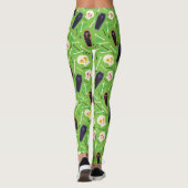 Schedels en doodskisten Halloween Leggings (Achterkant)