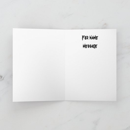 Schedels en harten Valentijn Kaart (Binnen)