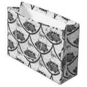 Schedels en kraaien Gift Bag Groot Cadeauzakje (Voorkant Gekanteld)