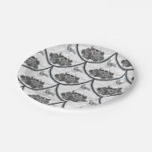 Schedels en kraaien Papier Borden Papieren Bordje (Gekanteld)