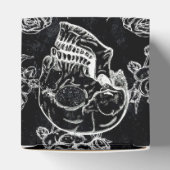 Schedels en krijt Rozen | Gothic Glam Dank u Bedankdoosjes (Bovenkant)