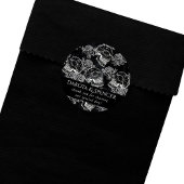 Schedels en krijt Rozen | Gothic Glam Dank u Ronde Sticker